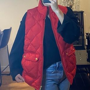 NWT J crew red vest